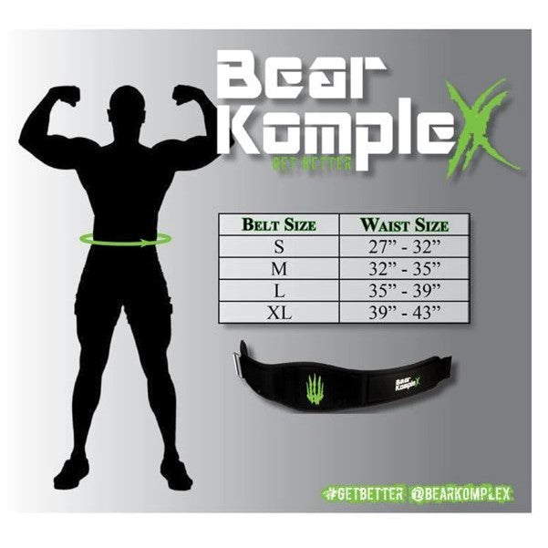 Bear KompleX Apex Premium Leather Velcro Weight Lifting Belt - White