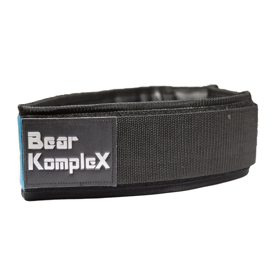 Bear KompleX Apex Premium Leather Velcro Weight Lifting Belt - Black