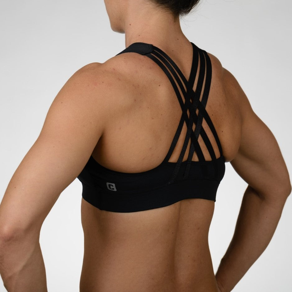 The Tiffany Sport Bra - Black